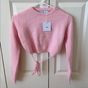 ADIKA Witt rib pink sweater